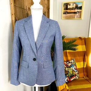 Zara Fitted Single Button Blazer Jacket SI…